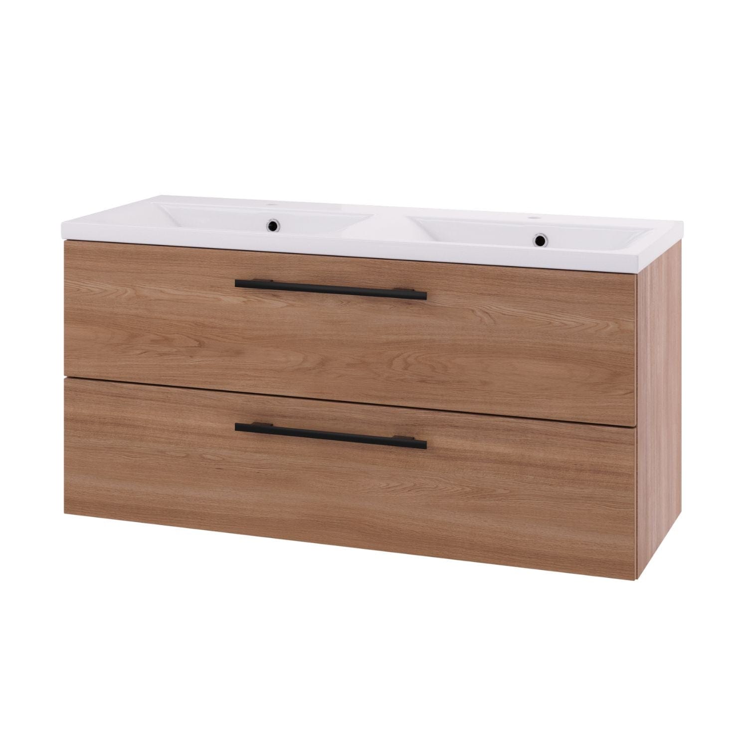 Linn Bad Ingrid D45cm Servantskap Eik / 120cm dobbel Linn Bad Servantskap LB-110512D