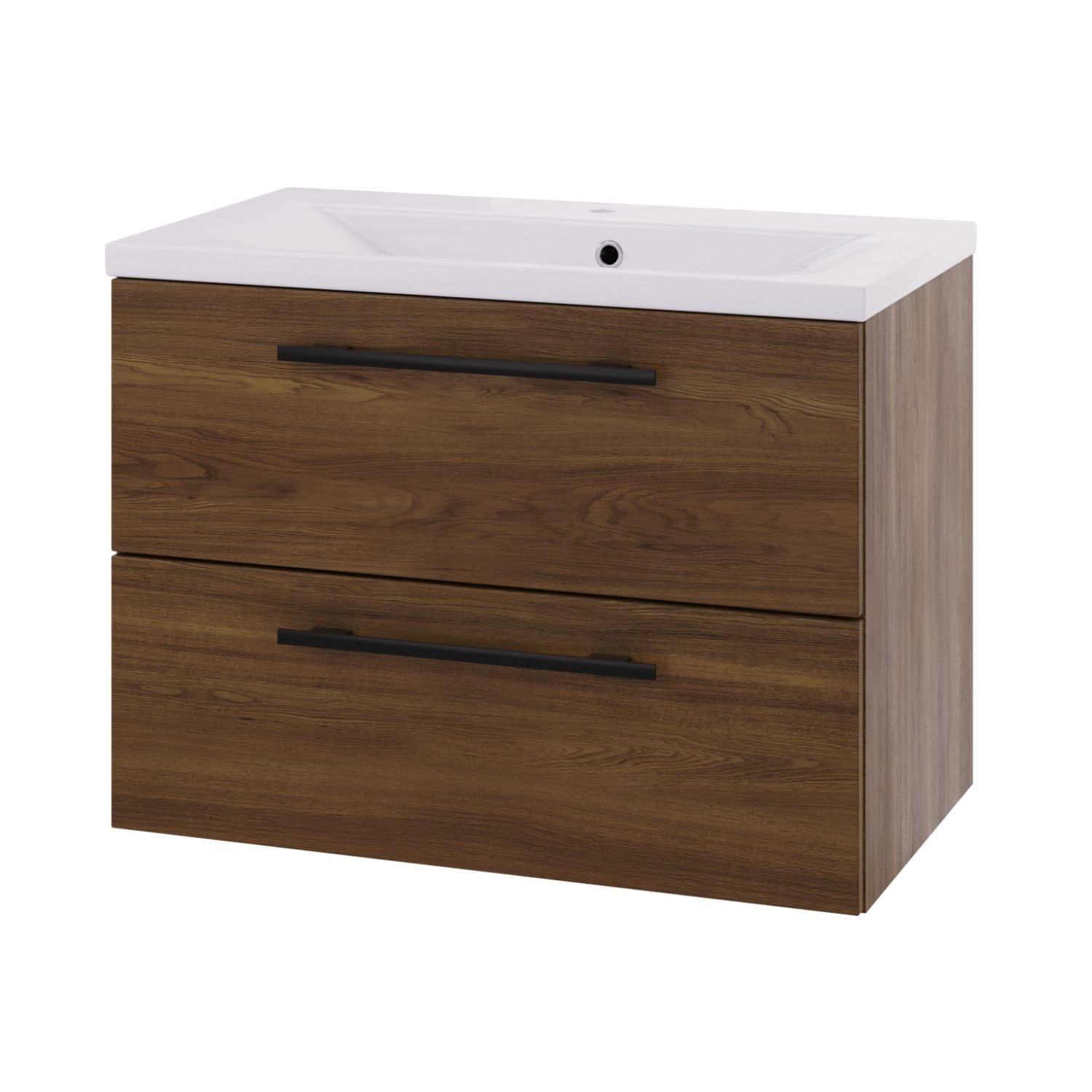 Linn Bad Ingrid D45cm Servantskap Mørk eik / 80cm Linn Bad Servantskap LB-110808