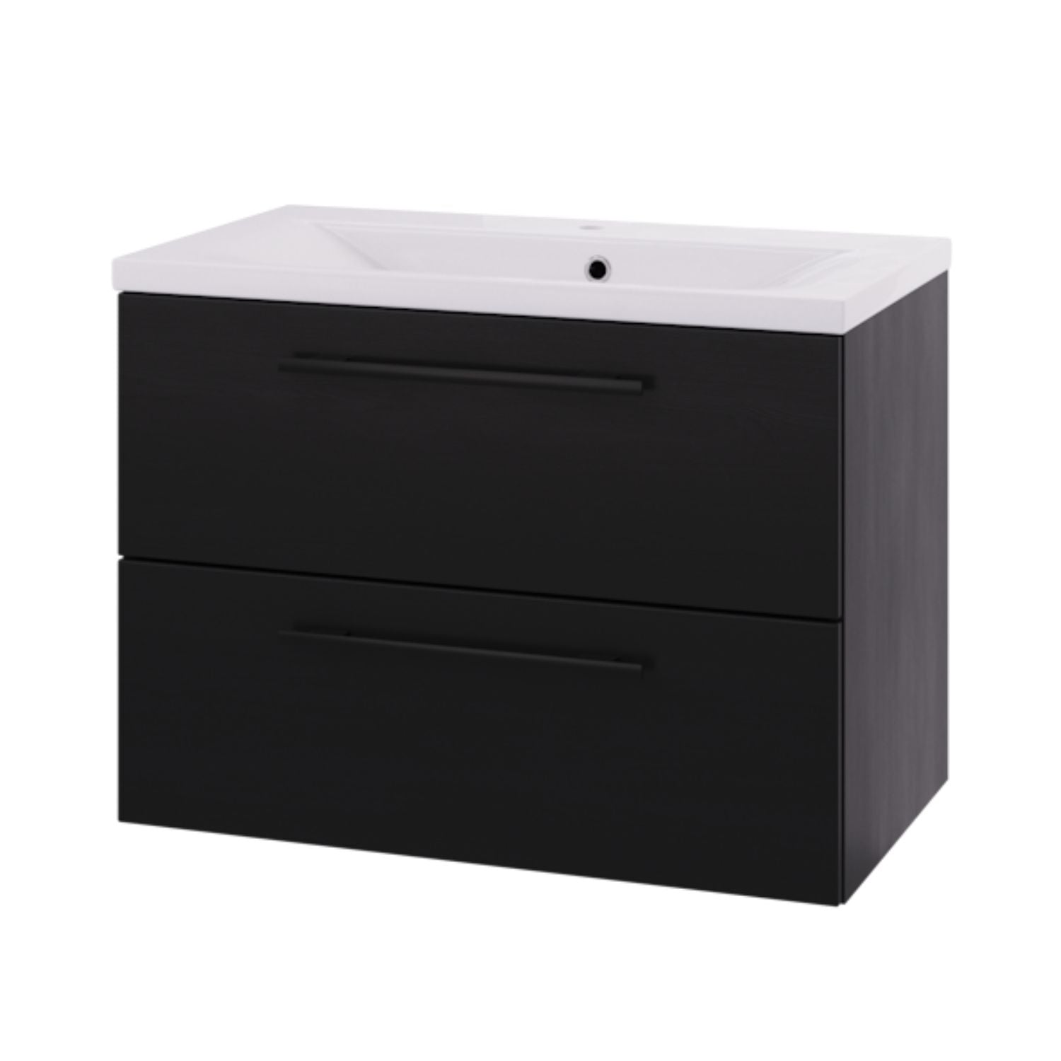 Linn Bad Ingrid Smal D36,5cm Servantskap Svart eik / 80cm Linn Bad Ingrid Smal D36,5cm Servantskap Svart eik / 80cm