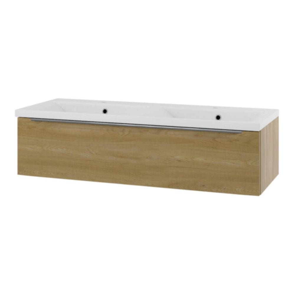 Linn Bad Mari D45 Servantskap med 1 skuff Eik / 120cm venstre Linn Bad Servantskap LB-120512V1S