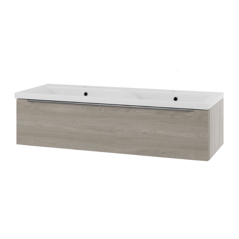 Linn Bad Mari D45 Servantskap med 1 skuff Lys eik / 120cm dobbel Linn Bad Servantskap LB-120212D1S