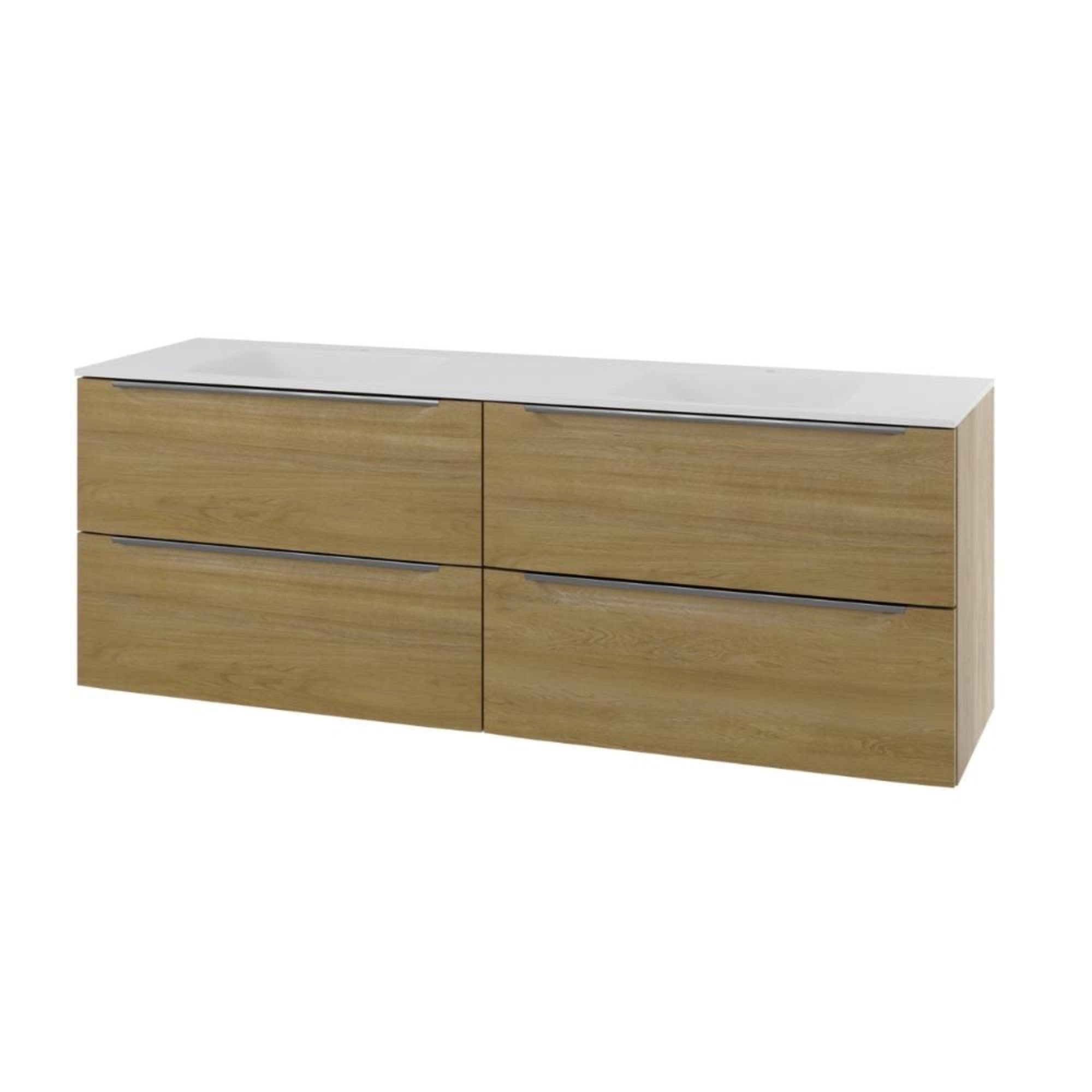 Linn Bad Mari D45cm Servantskap Eikefolie / 160cm Linn Bad Servantskap LB-120516D