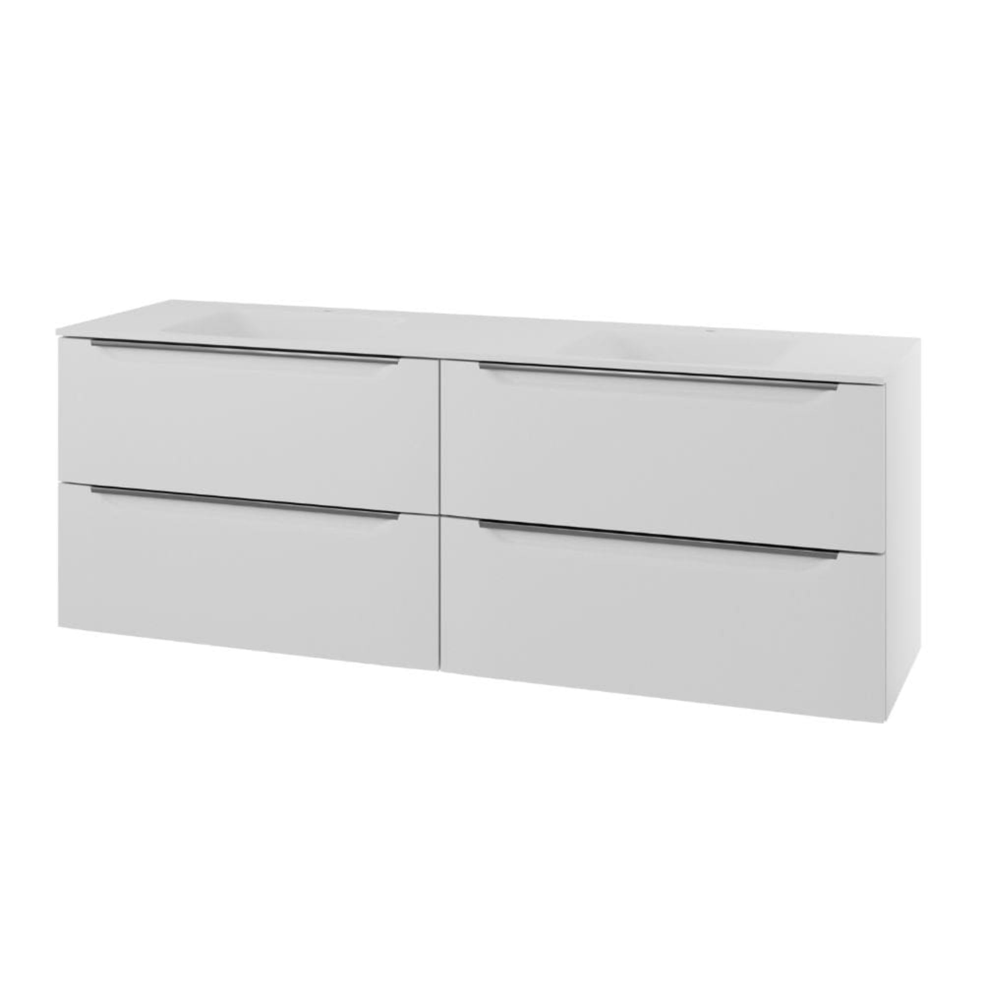 Linn Bad Mari D45cm Servantskap Hvit matt / 160cm dobbel Linn Bad Servantskap LB-400707