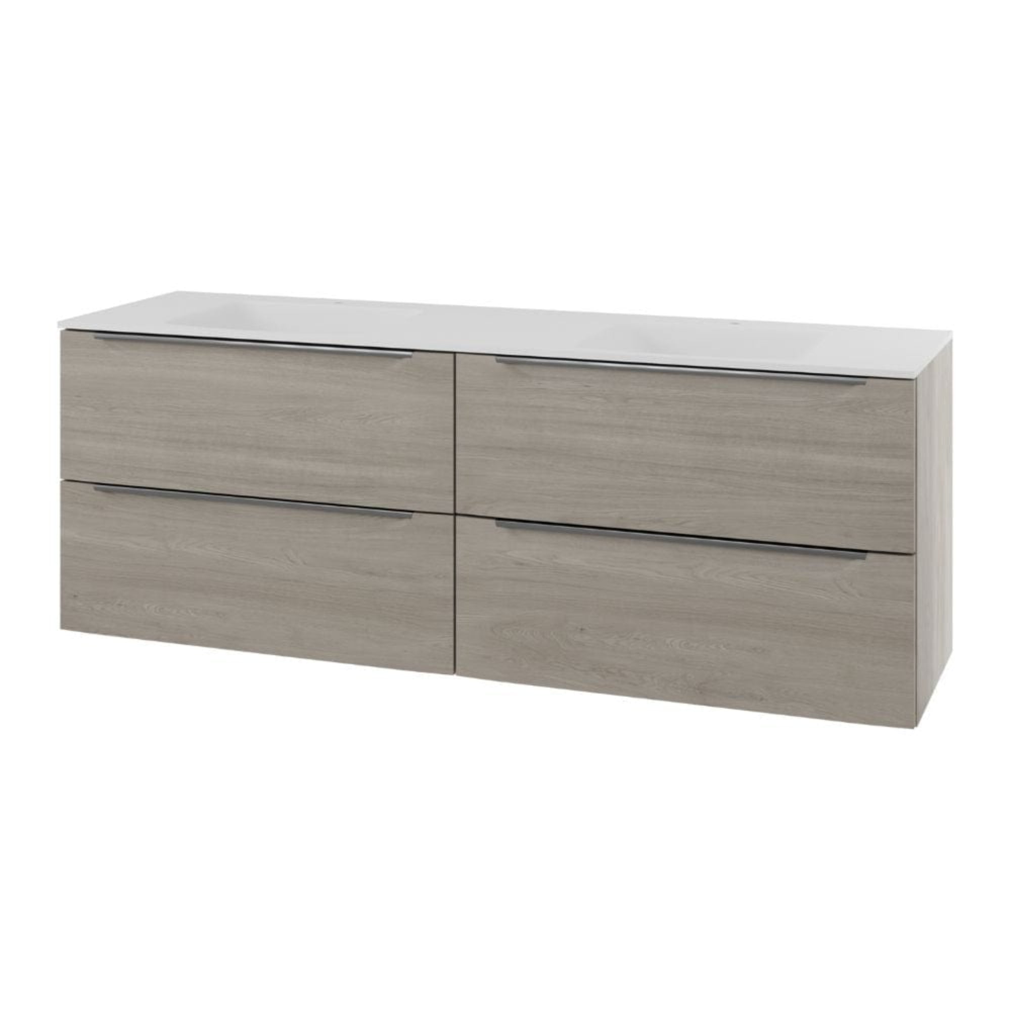 Linn Bad Mari D45cm Servantskap Lys eik / 160cm dobbel Linn Bad Servantskap LB-400107