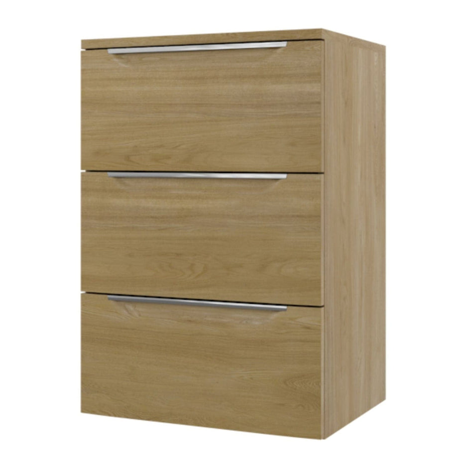 Linn Bad Mari Høyskap med skuffer Eik / 60cm Linn Bad Sideskap bad LB-125506