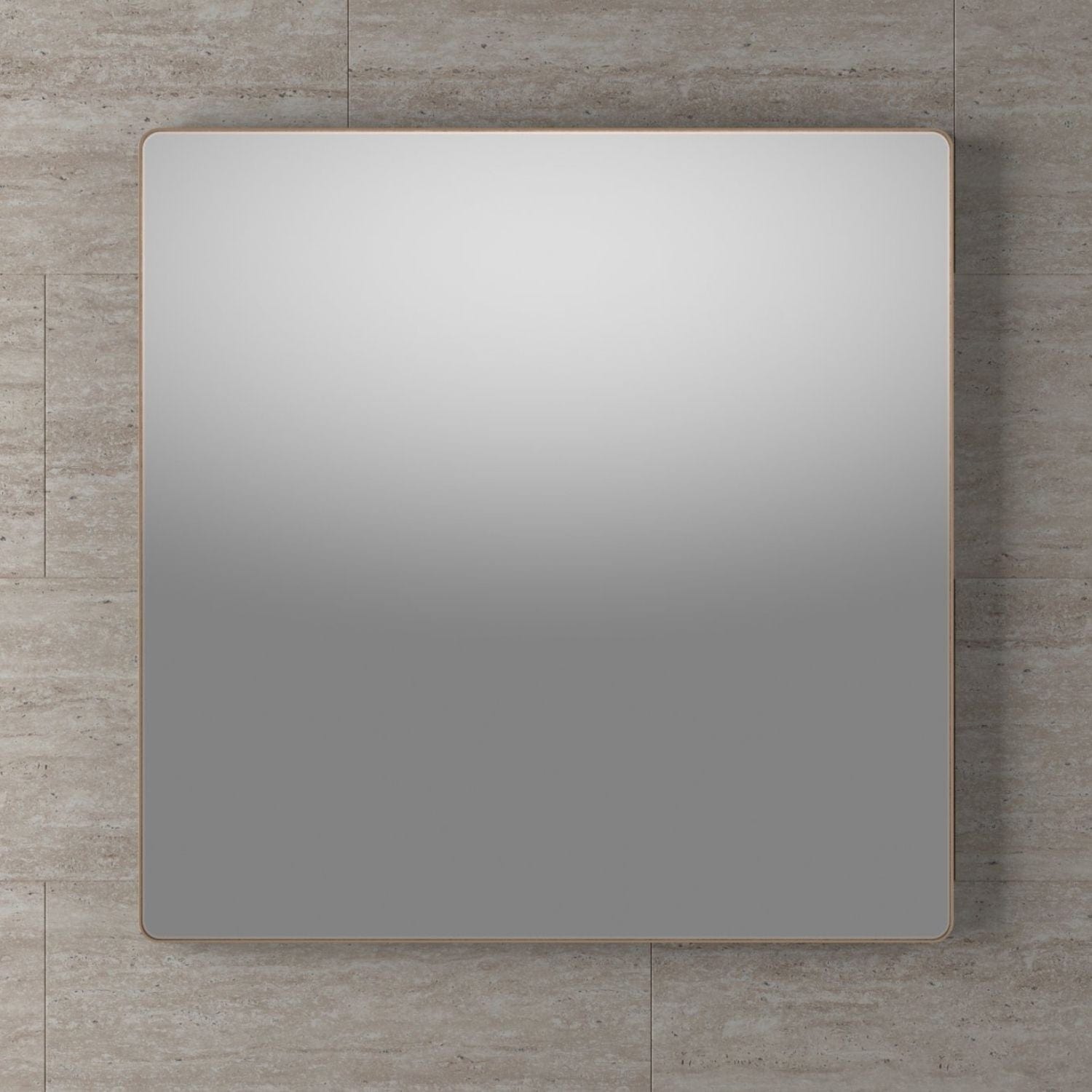 Linn Bad Øyri Speil Matt messing / 80x80cm Linn Bad Baderomsspeil LB-210708