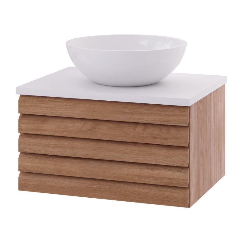 Linn Bad Selma Eikestav Heltre D45cm Servantskap Eik / 60cm / Senter Linn Bad Servantskap LB-160506ST