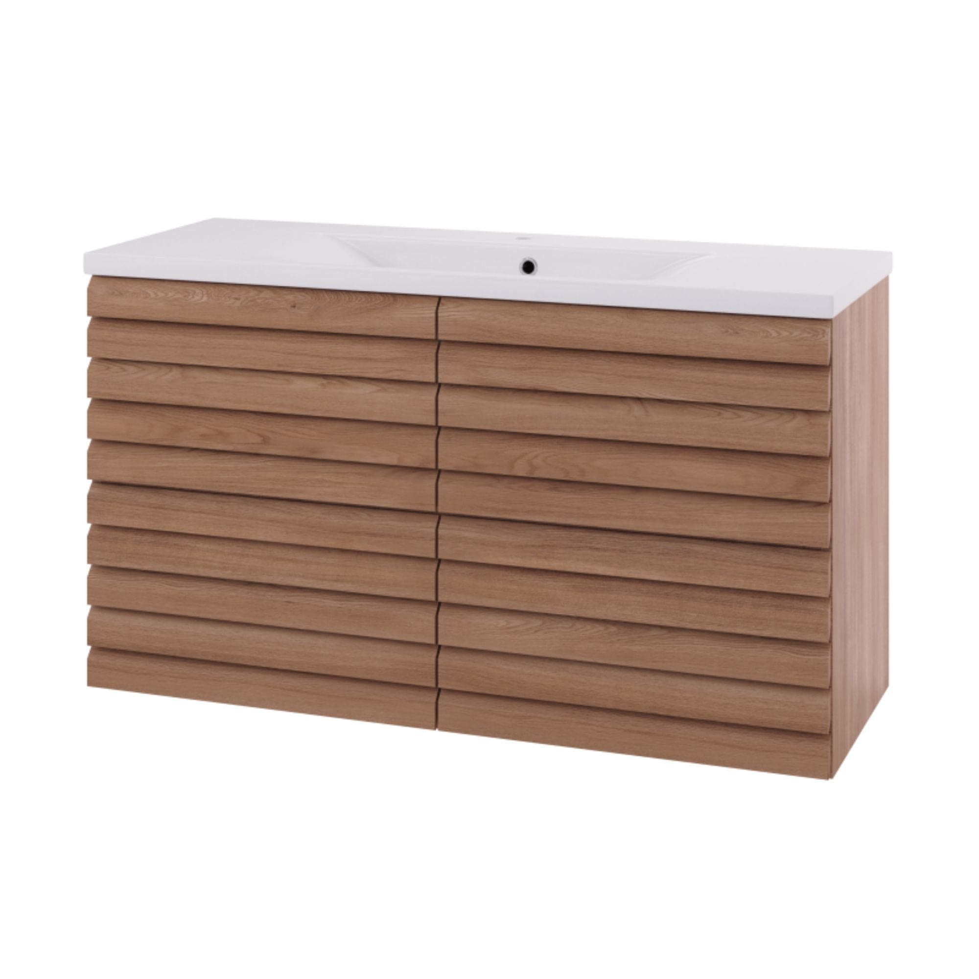 Linn Bad Selma Eikestav Servantskap 2 Skuffer D45cm Eik / 120cm / Senter Linn Bad Servantskap LB-160522ST