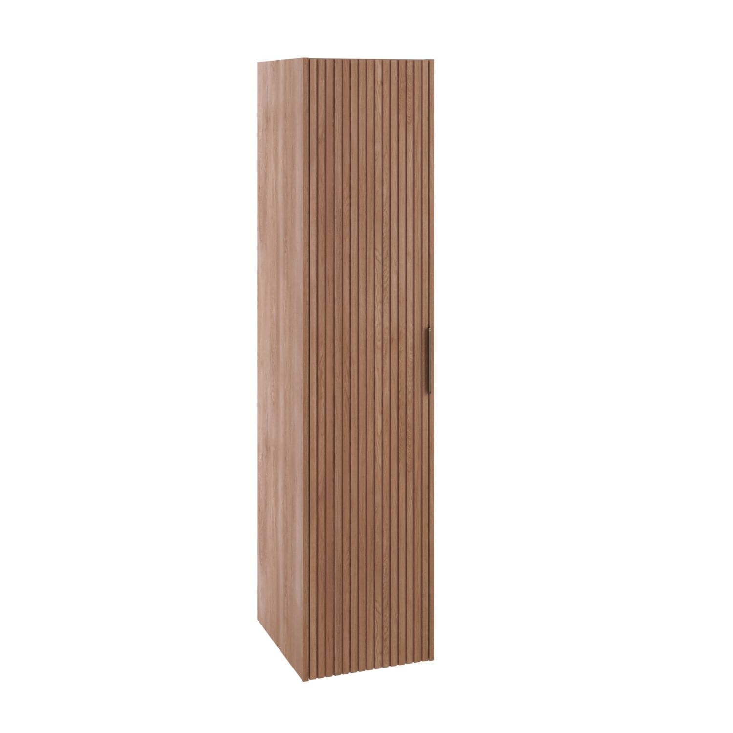 Linn Bad Silje Høyskap med 5 hyller og 3 hyller i dør Eik / Venstre Linn Bad Høyskap bad LB-173504V