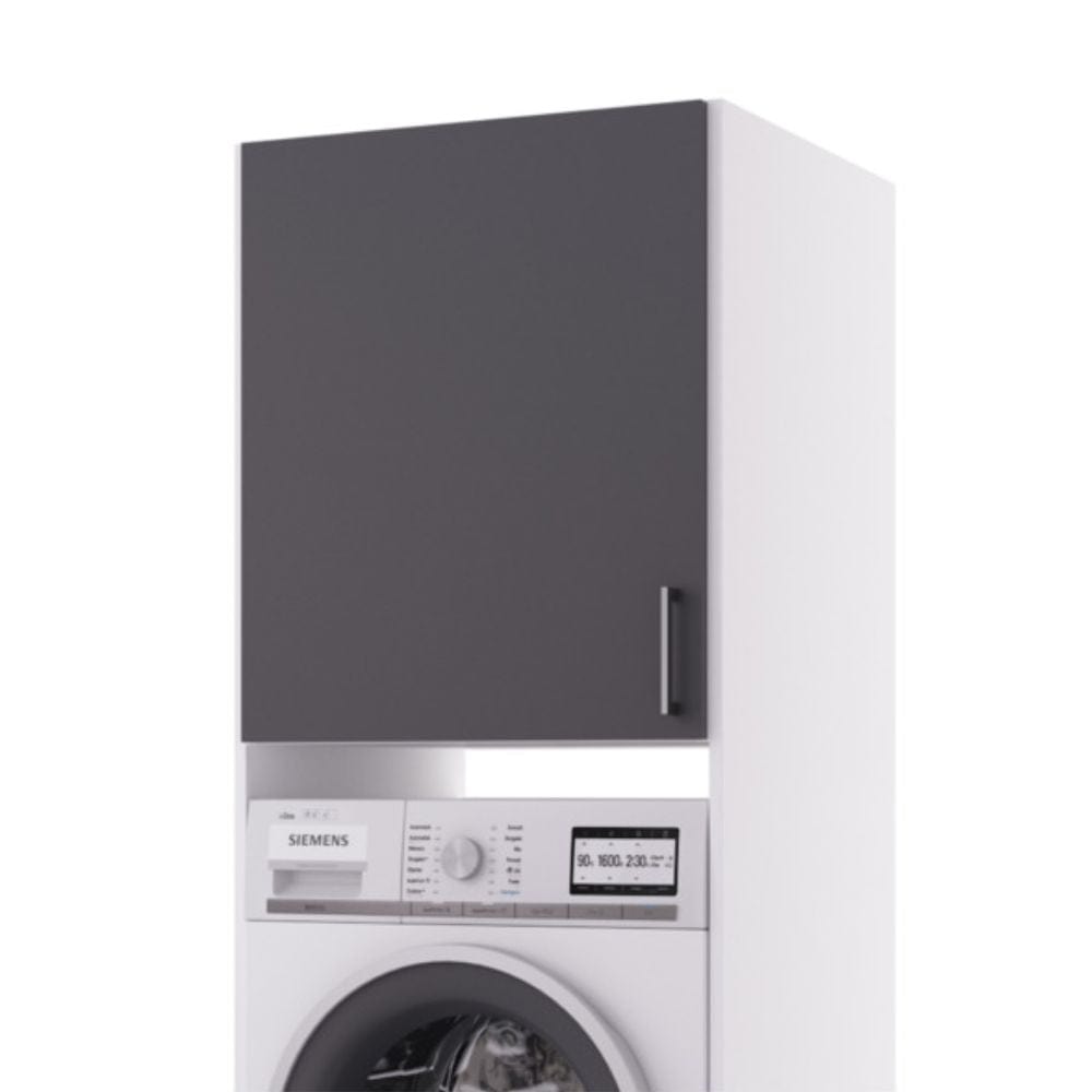 Linn Bad Skap over vaskemaskin/tørketrommel Grå matt / 72cm Linn Bad Veggskap vaskerom LB-736106R72