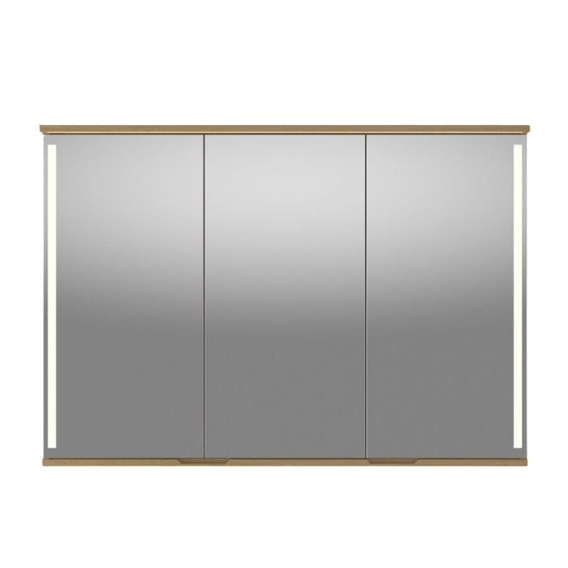 Linn Bad Sogn Speilskap med integrert belysning og stikk Eik / 120cm Linn Bad Speilskap LB-20812B