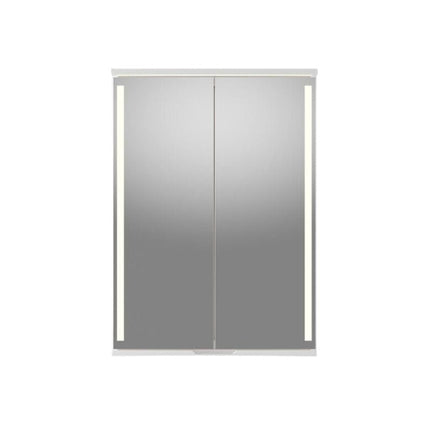 Linn Bad Sogn Speilskap med integrert belysning og stikk Hvit matt / 60cm Linn Bad Speilskap LB-20106B