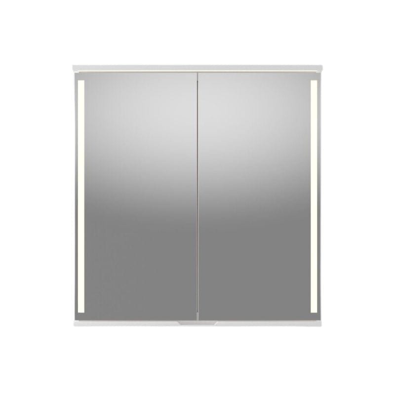 Linn Bad Sogn Speilskap med integrert belysning og stikk Hvit matt / 80cm Linn Bad Speilskap LB-20108B