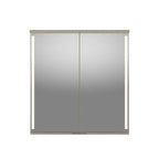 Linn Bad Sogn Speilskap med integrert belysning og stikk