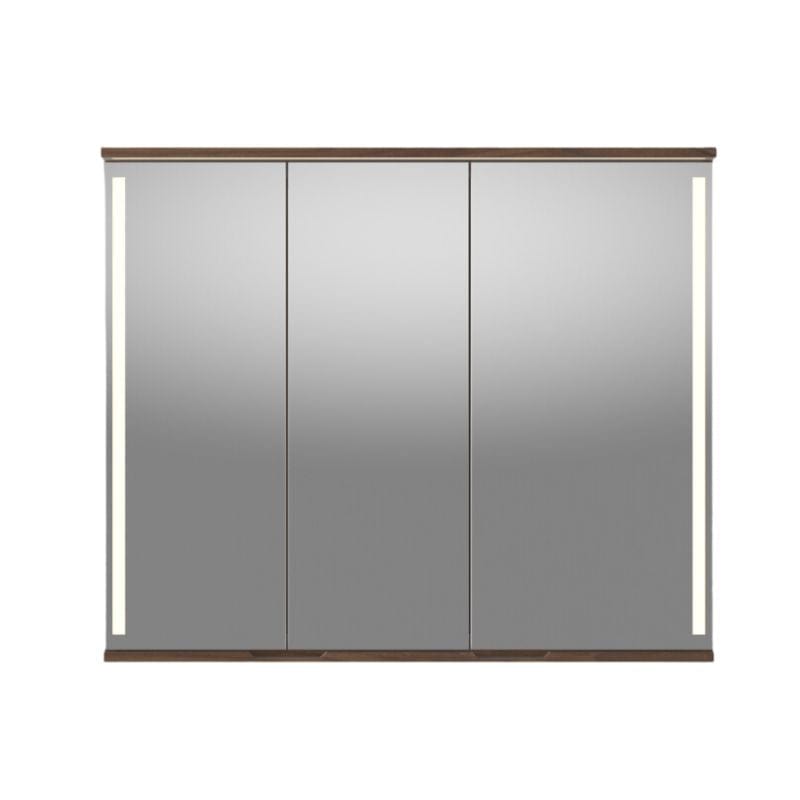 Linn Bad Sogn Speilskap med integrert belysning og stikk Valnøtt / 100cm Linn Bad Speilskap LB-20910B