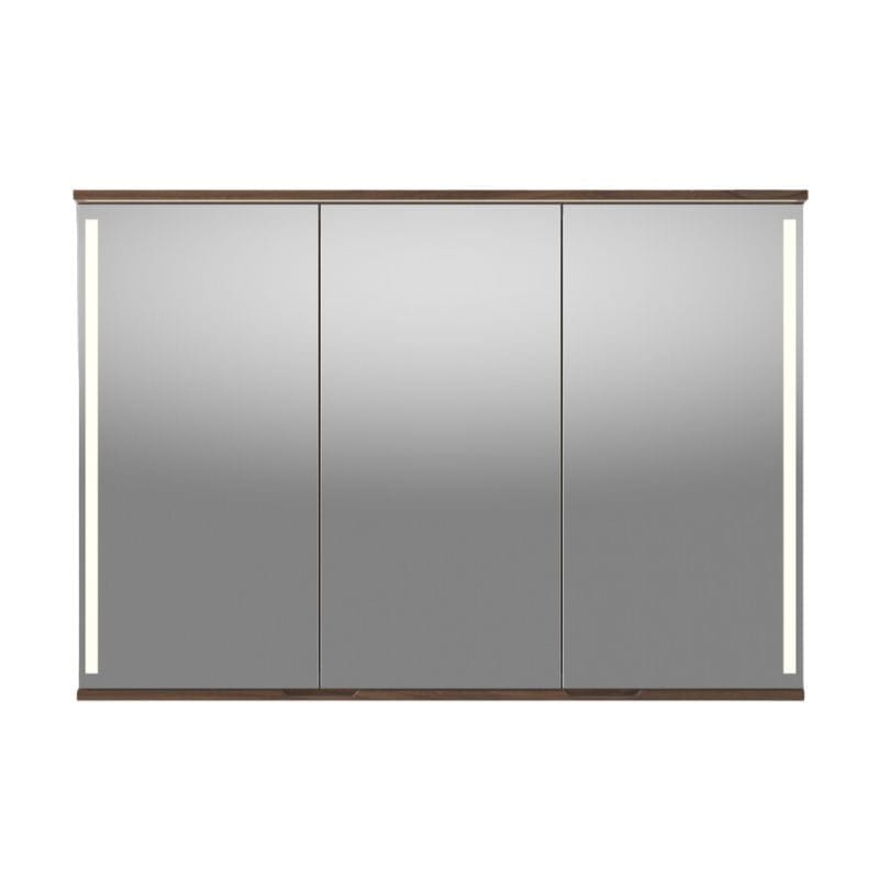 Linn Bad Sogn Speilskap med integrert belysning og stikk Valnøtt / 120cm Linn Bad Speilskap LB-20912B