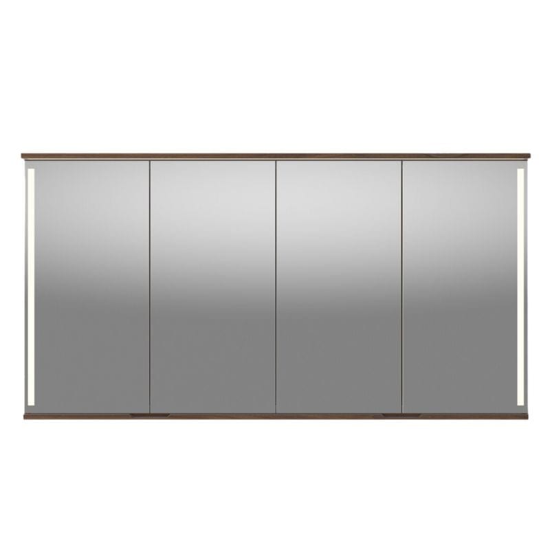 Linn Bad Sogn Speilskap med integrert belysning og stikk Valnøtt / 160cm Linn Bad Speilskap LB-20916B