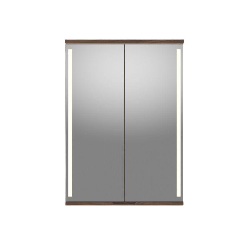 Linn Bad Sogn Speilskap med integrert belysning og stikk Valnøtt / 60cm Linn Bad Speilskap LB-20906B