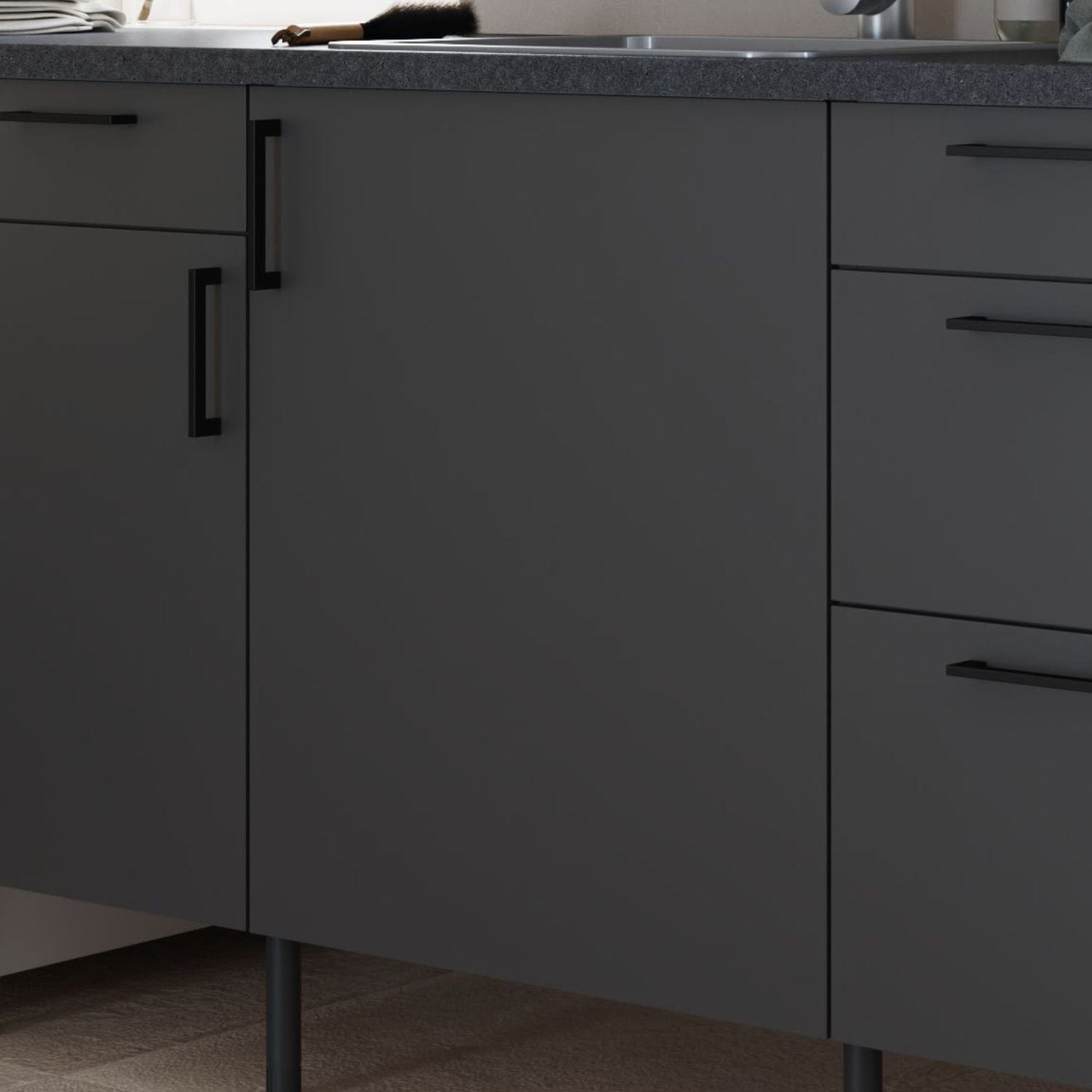 Linn Bad Underskap 1 dør for vaskerom Grå matt / 30cm Linn Bad Benkeskap vaskerom LB-730103R