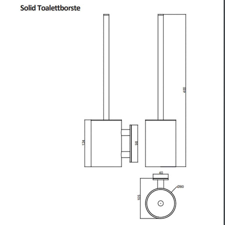 Macro Design CHIC Gulvstående Toalettbørste