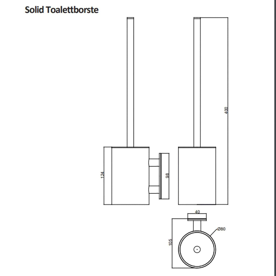 Macro Design CHIC Gulvstående Toalettbørste Macro Design Toalettbørste