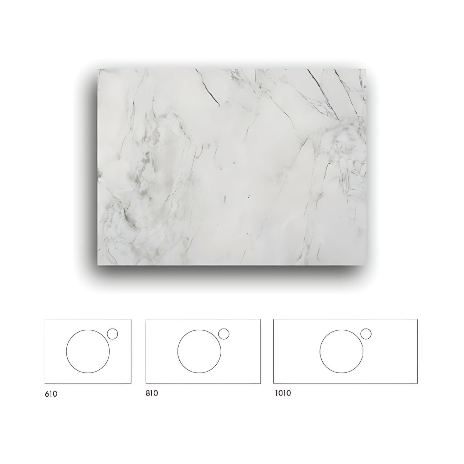 Macro Design Crown+ Dekton Benkeplate Bergen / 61cm Macro Design Benkeplate bad GRO-FB60BERCH