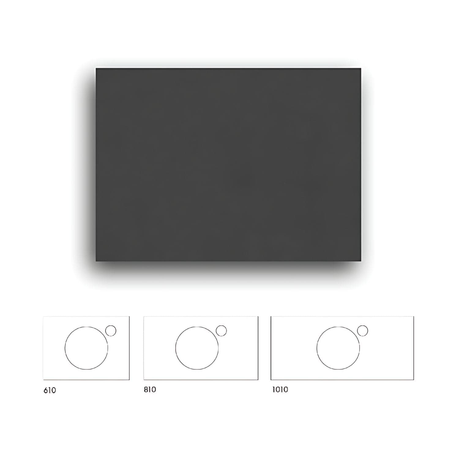 Macro Design Crown+ Dekton Benkeplate Eter / 61cm Macro Design Benkeplate bad GRO-FB60ETECH