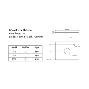 Macro Design Crown+ Dekton Benkeplate