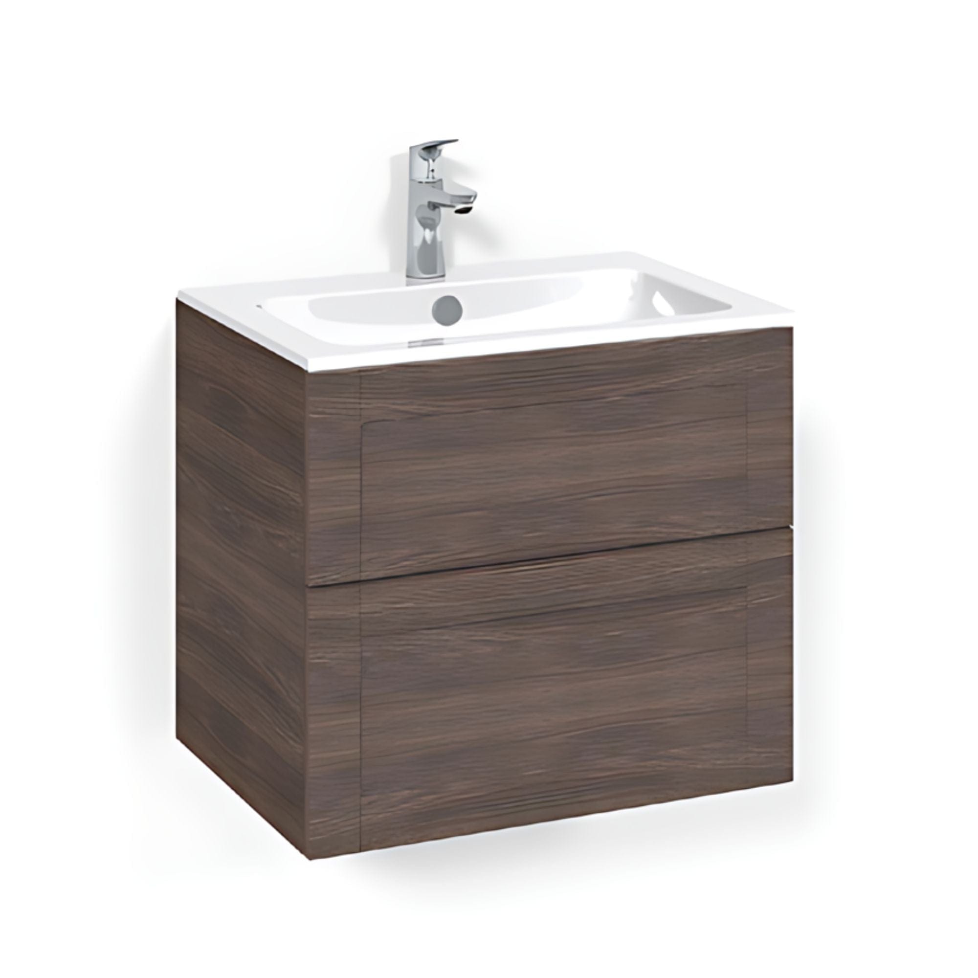 Macro Design CROWN Frame Servantskap 2 skuff - med LIGHT servant Brun ask / 60cm / Light 14 Macro Design Servantskap BUN-FSK60BFL14