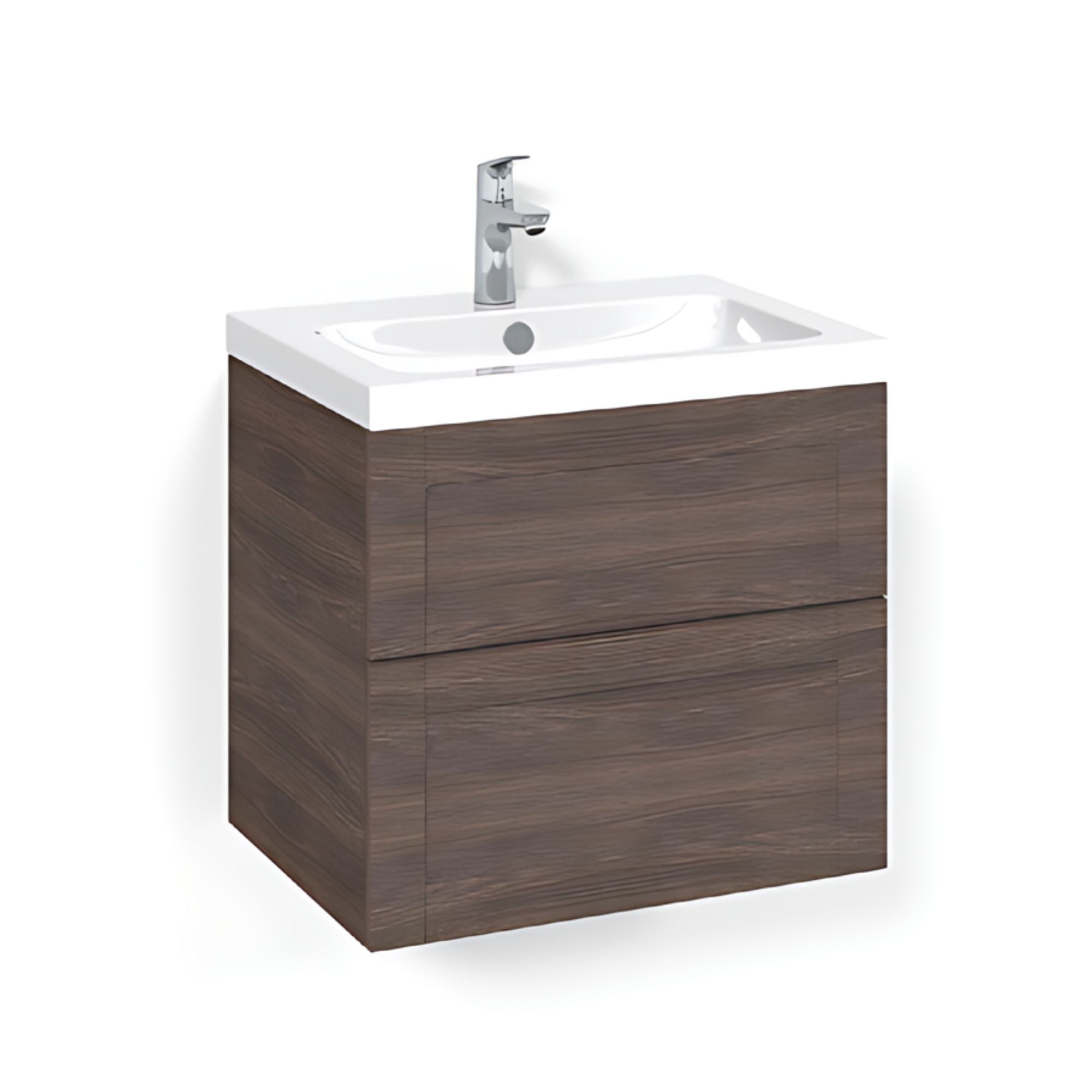 Macro Design CROWN Frame Servantskap 2 skuff - med LIGHT servant Brun ask / 60cm / Light 45 Macro Design Servantskap BUN-FSK60BFL45