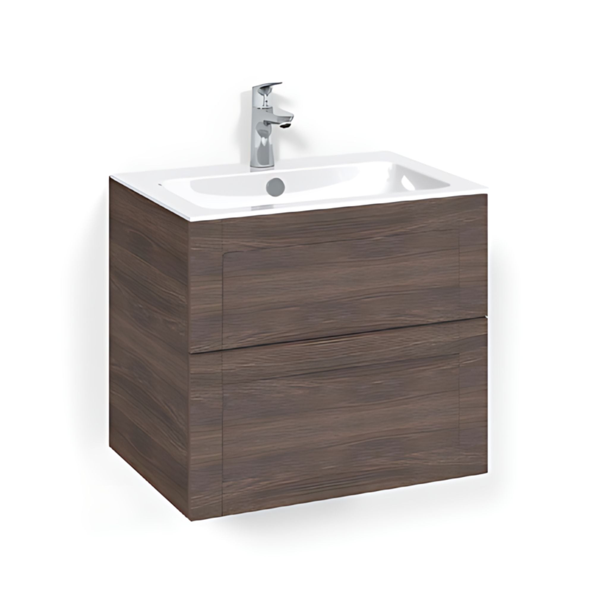 Macro Design CROWN Frame Servantskap 2 skuff - med LIGHT servant Brun ask / 60cm / Light 8 Macro Design Servantskap BUN-FSK60BFL8