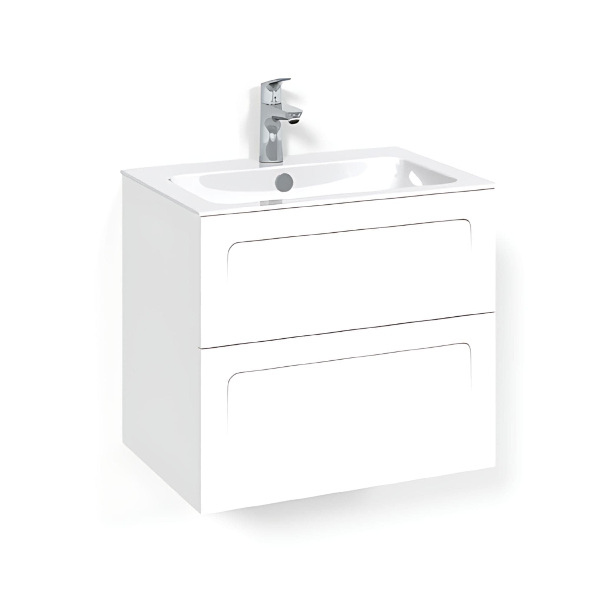 Macro Design CROWN Frame Servantskap 2 skuff - med LIGHT servant Hvit / 60cm / Light 8 Macro Design Servantskap BUN-FSK60VSL8