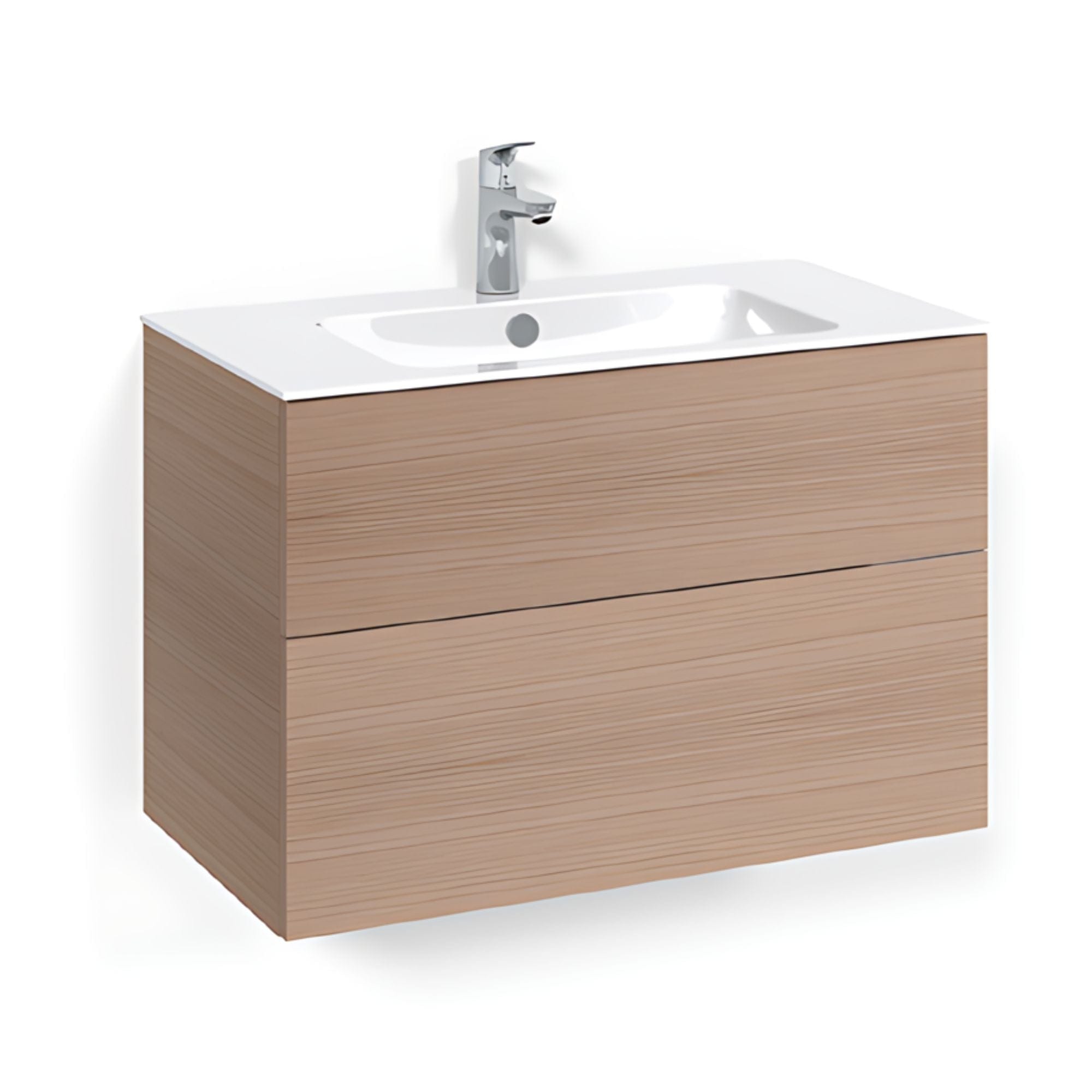 Macro Design CROWN Plain Servantskap 2 skuff - med LIGHT servant Eik / 80cm / Light 8 Macro Design Servantskap BUN-FSK80EPL8