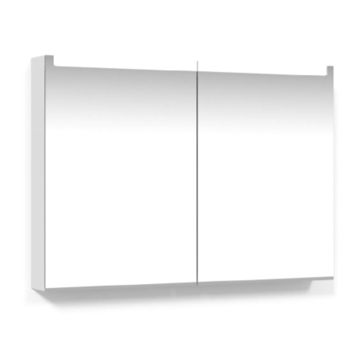 Macro Design CROWN Speilskap Innfelt belysning med 2 dør Hvit / 100cm Macro Design Speilskap GRO-FCS100VBIF