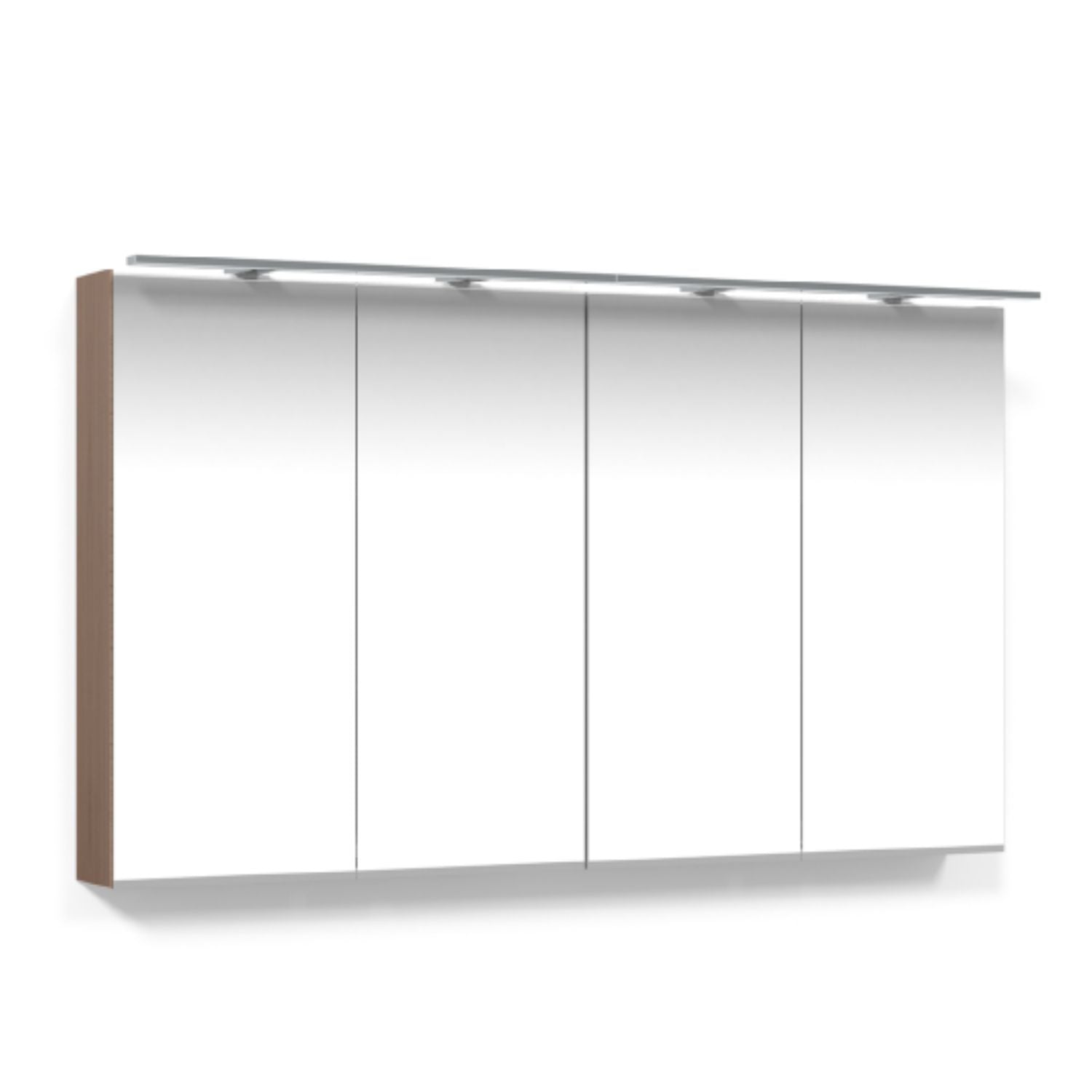 Macro Design CROWN Speilskap Rampe-belysning Eik / 120cm Macro Design Speilskap GRO-FCS120EBRL