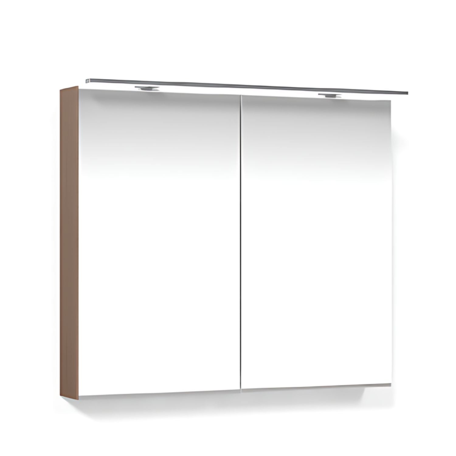 Macro Design CROWN Speilskap Rampe-belysning med 2 dør Eik / 80cm Macro Design Speilskap GRO-FCS80EBRL