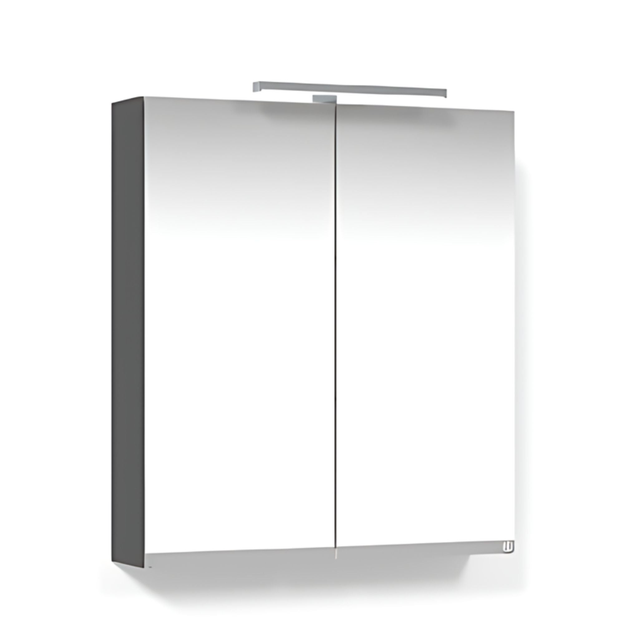 Macro Design CROWN Speilskap T-belysning med 2 dør Antrasitt / 60cm Macro Design Speilskap GRO-FCS60ABAL