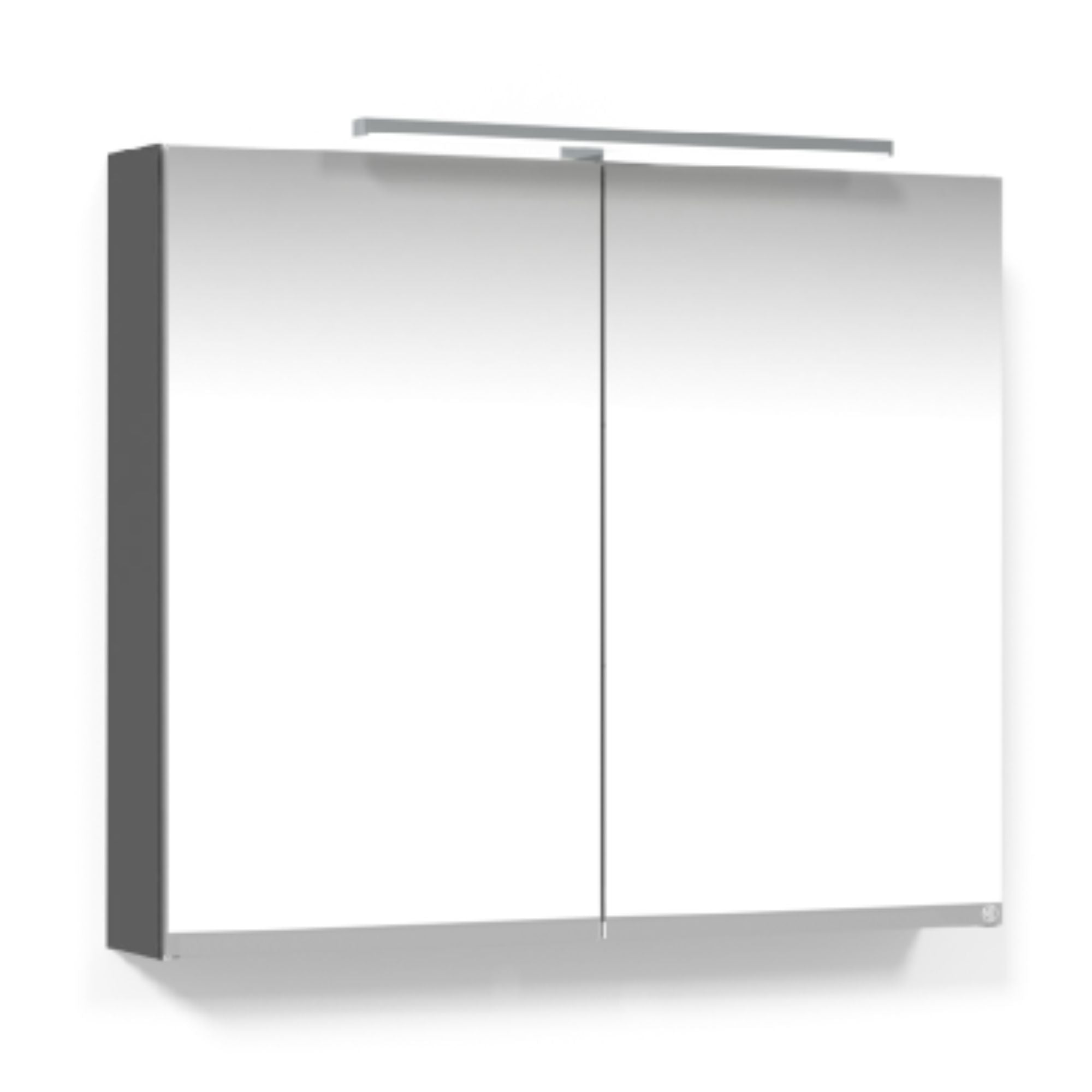 Macro Design CROWN Speilskap T-belysning med 2 dør Antrasitt / 80cm Macro Design Speilskap GRO-FCS80ABAL