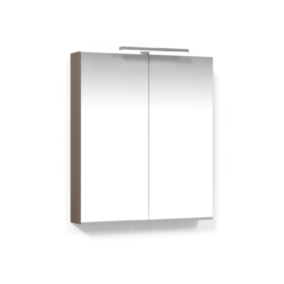 Macro Design CROWN Speilskap T-belysning med 2 dør Brun ask / 60cm Macro Design Speilskap BUN-FCS60BBAL