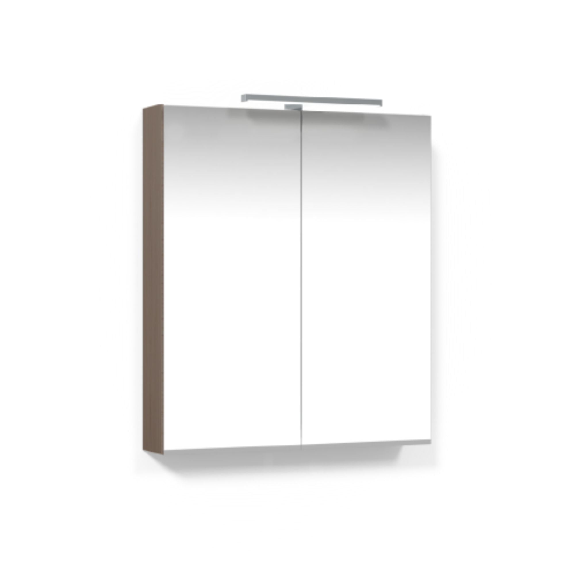 Macro Design CROWN Speilskap T-belysning med 2 dør Brun ask / 60cm Macro Design Speilskap GRO-7042195