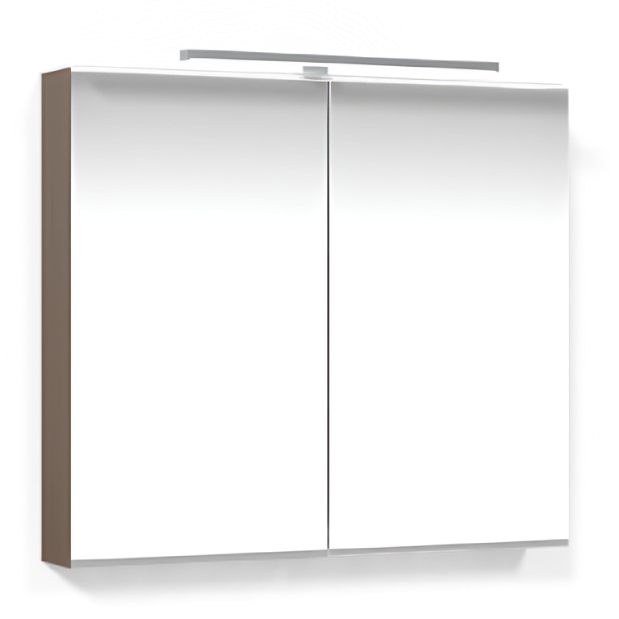 Macro Design CROWN Speilskap T-belysning med 2 dør Brun ask / 80cm Macro Design Speilskap GRO-FCS80BBAL