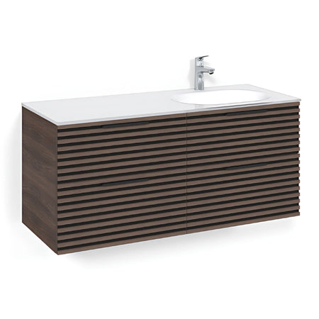 Macro Design CROWN Stripe Servantskap 4-skuff med Venstre Glasservant 120cm