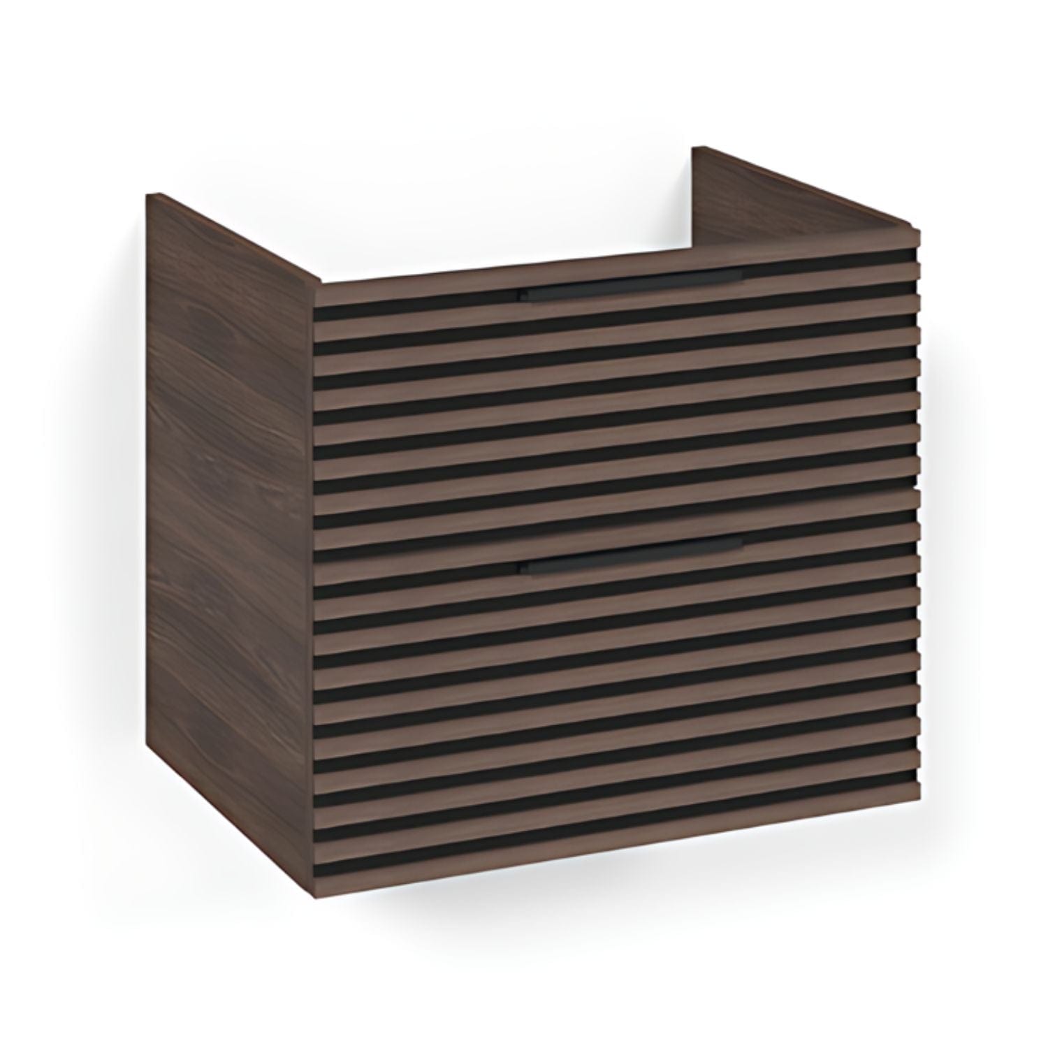 Macro Design CROWN Stripe Underskap Brun ask / 60cm Macro Design Sideskap bad GRO-FSK60BZ