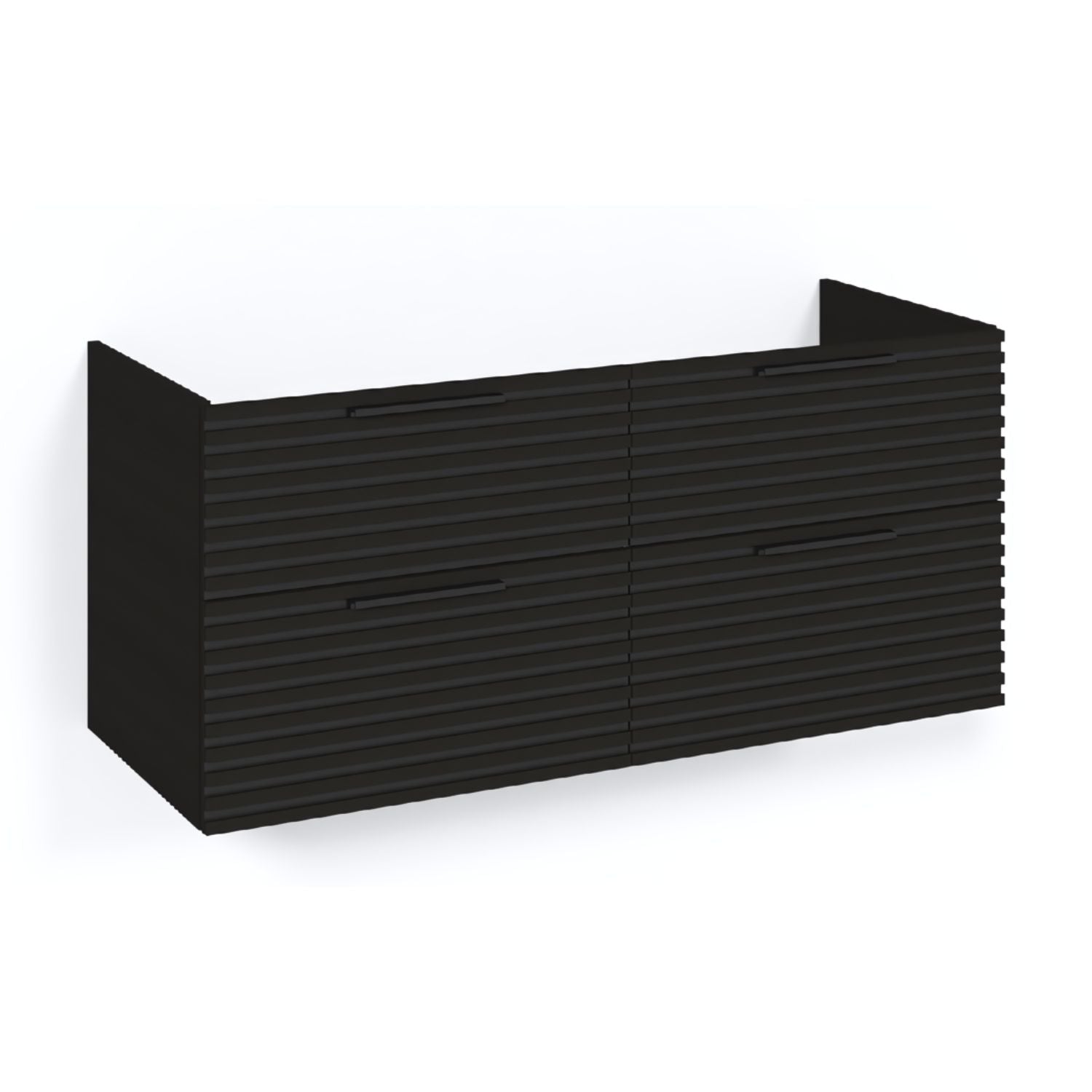 Macro Design CROWN Stripe Underskap Svart eik / 120cm Macro Design Sideskap bad GRO-FSK120SZ