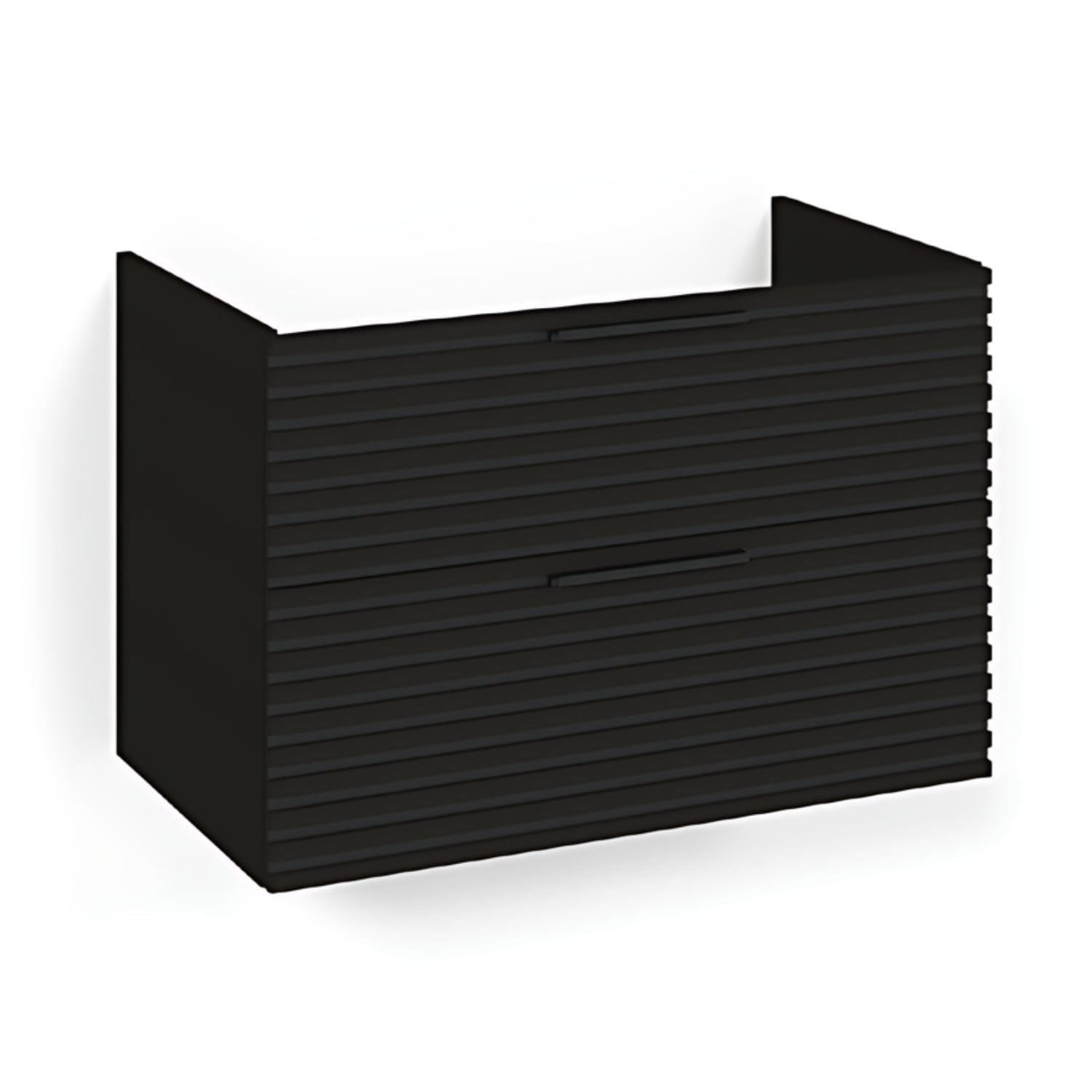 Macro Design CROWN Stripe Underskap Svart eik / 80cm Macro Design Sideskap bad GRO-FSK80SZ