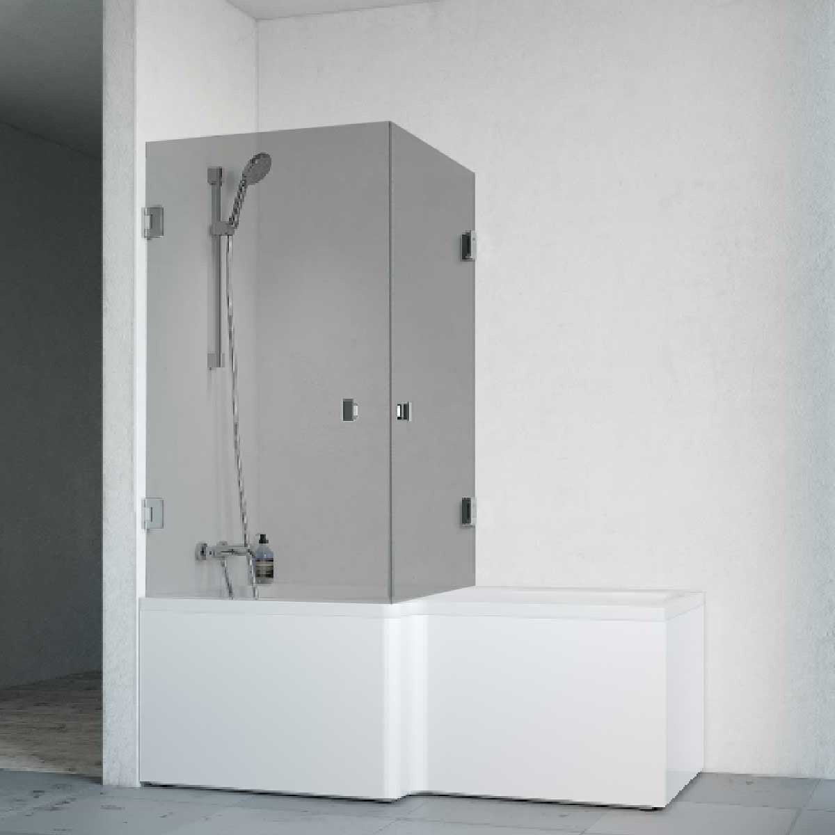 Macro Design Divine Badekar med Grace Dusjvegger Venstre Macro Design Dusjvegg