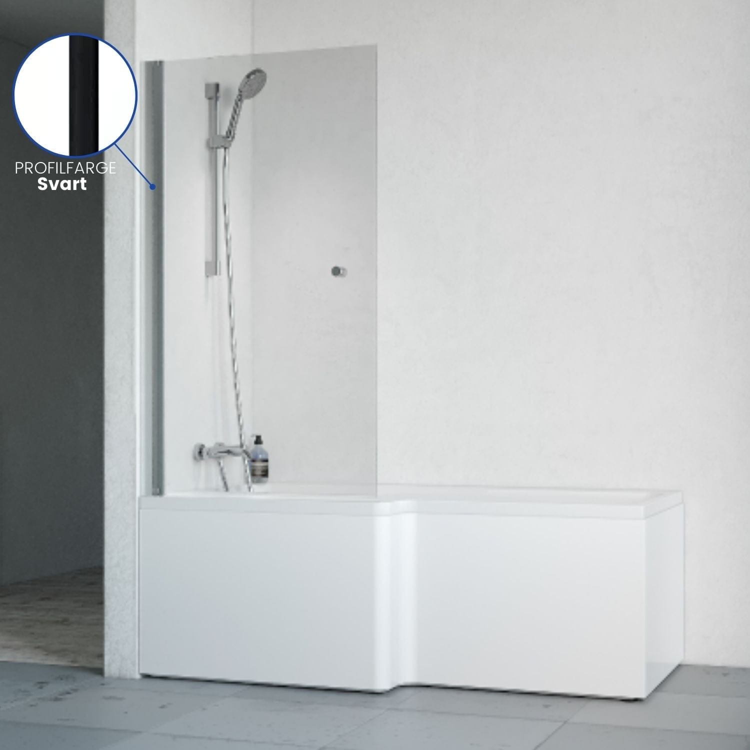 Hjornebadekar Med Dusjvegg () Hjornebadekar Med Dusjvegg