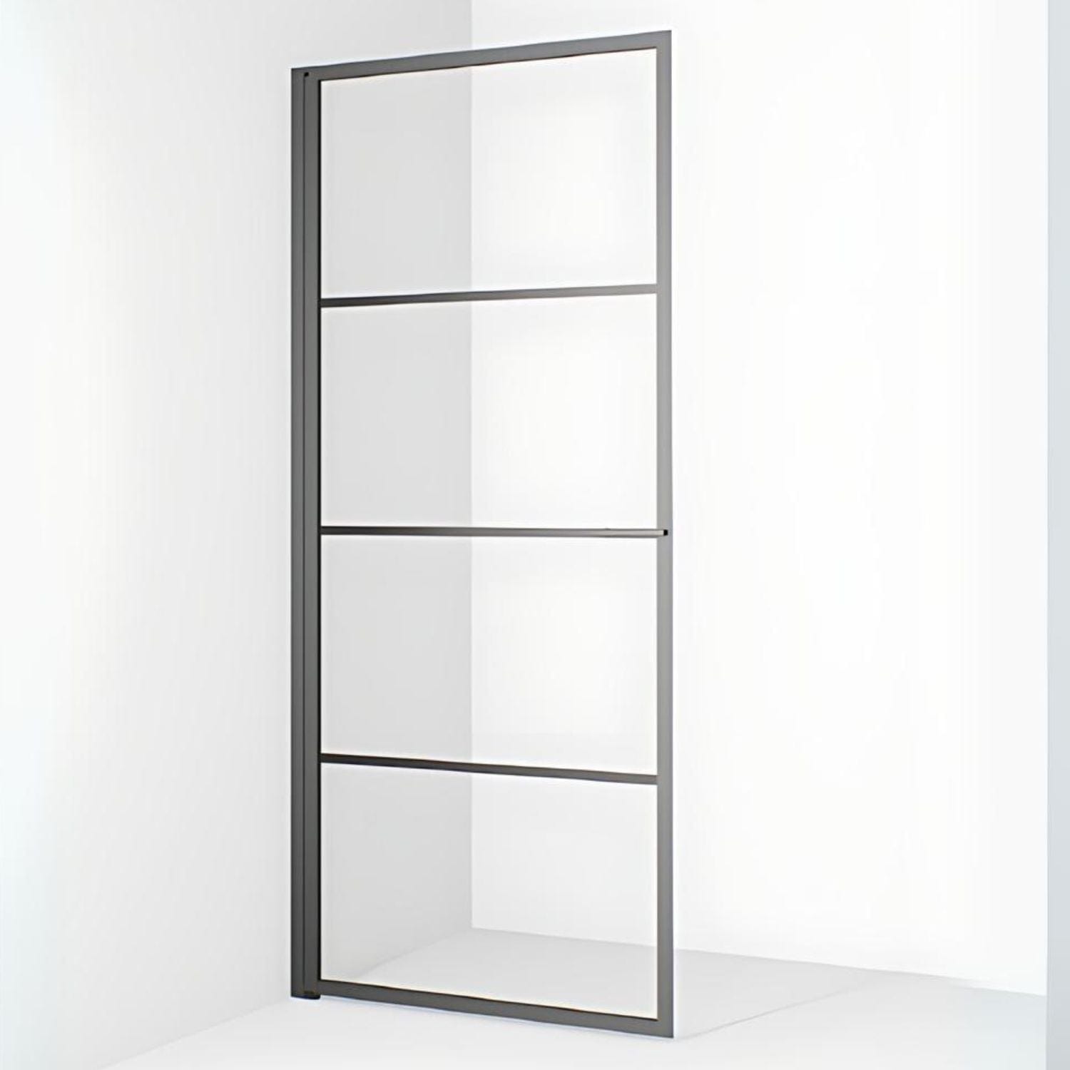 Macro Design Empire Dusjdør Gunmetal / 78cm / Klart glass med sprosser Macro Design Dusjdør BUN-DESKD78SGKL