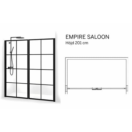 Macro Design Empire Nisjedusj Saloon - med Hvit profil
