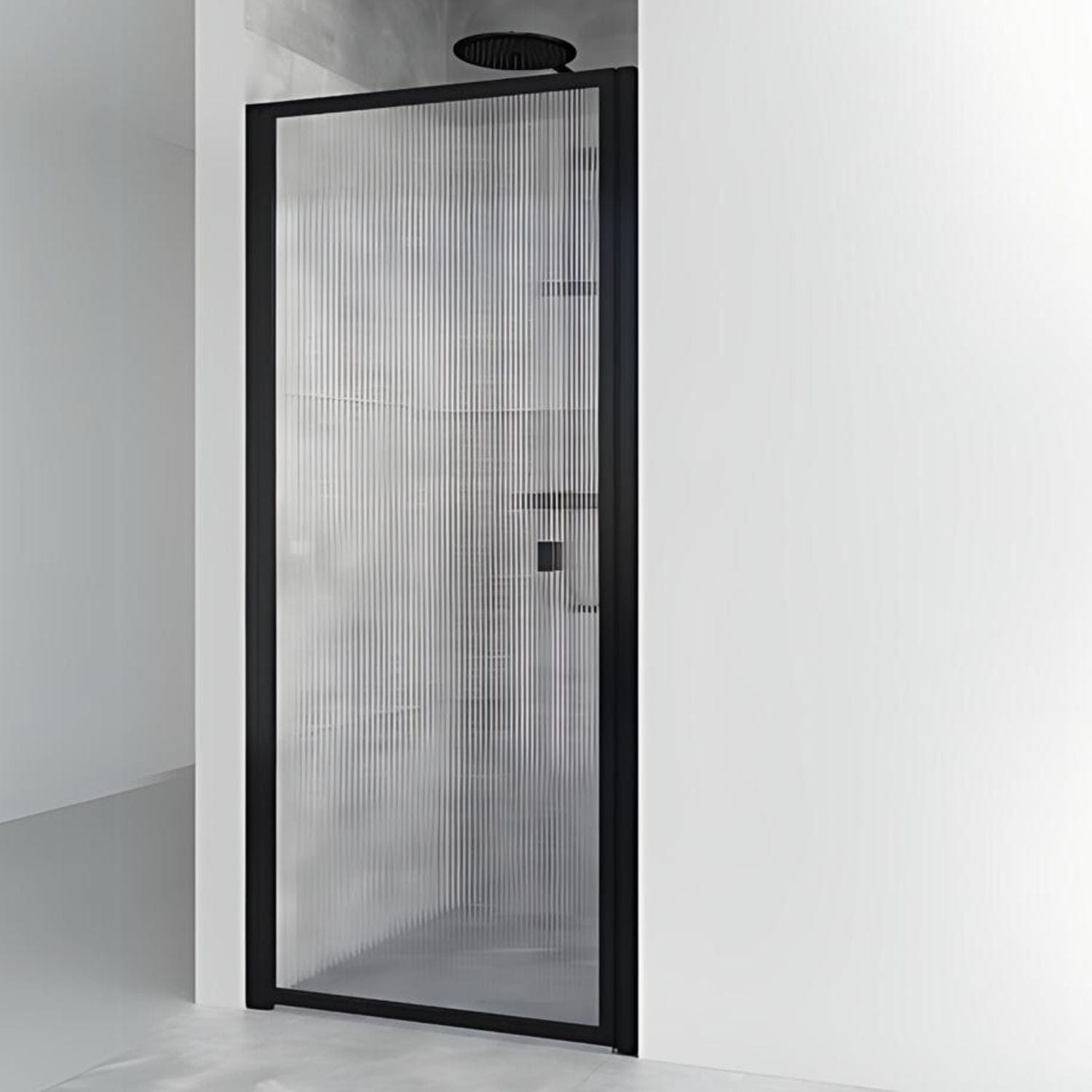 Macro Design Empire Nisjedusj Svart matt / 82-85cm / Briljant linjeglass Macro Design Dusjnisje BUN-DENI82SLI